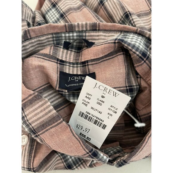 J Crew H1106 Plaid Button Heathered Slim Shirt‎ - Picture 12 of 12
